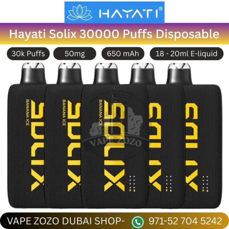 hayati solix 30000 puffs disposable vape in dubai