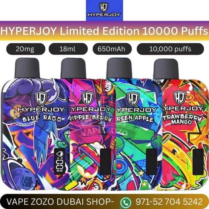 hyperjoy limited edition 10000 puffs disposable vape in uae