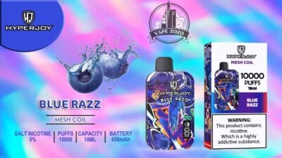 hyperjoy limited edition 10000 puffs disposable vape in uae blue razz