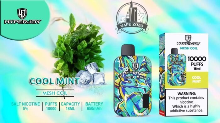 hyperjoy limited edition 10000 puffs disposable vape in uae cool mint