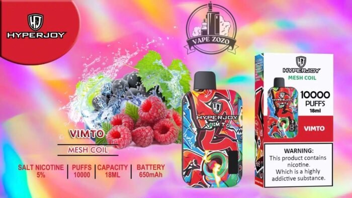 hyperjoy limited edition 10000 puffs disposable vape in uae vimto