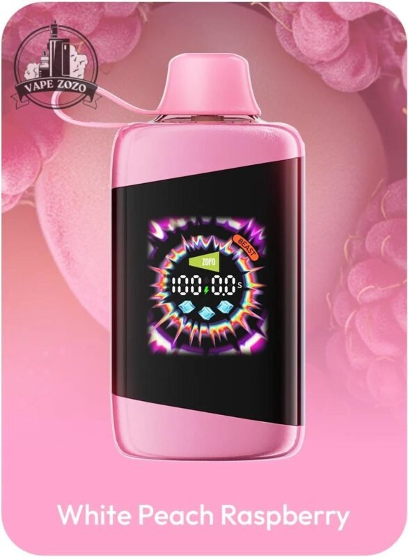 kamado max 50000 disposable vape in dubai white peach raspberry