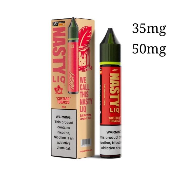 nasty liq 60ml e liquid custard tobacco