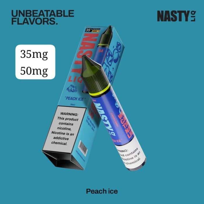 nasty liq 60ml e liquid peach ice