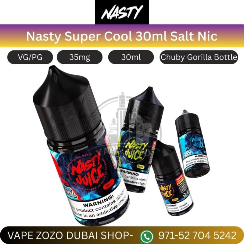 nasty super cool 30ml salt nic e liquids in uae