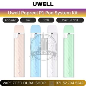 Uwell Popreel P1 Pod System Kit 400mah 13w In Uae
