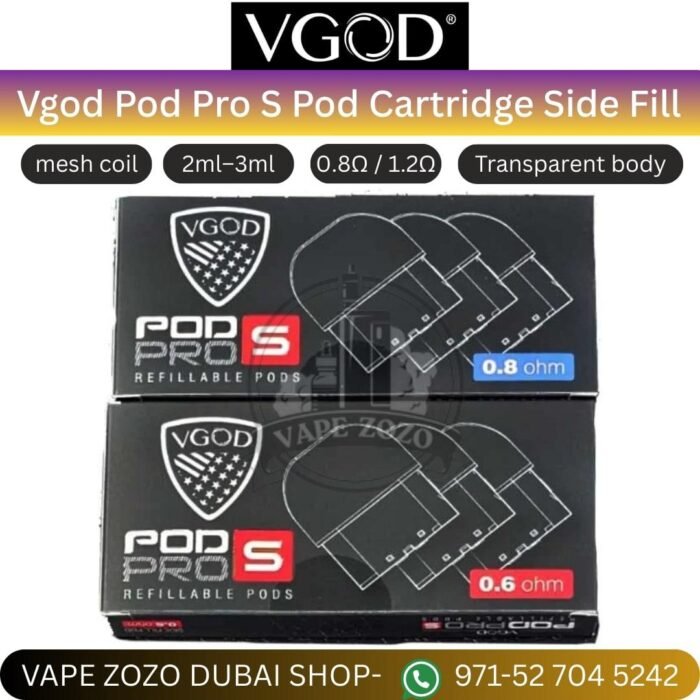 vgod pod pro s pod cartridge side fill in dubai pro s pod cartridge side fill in dubai