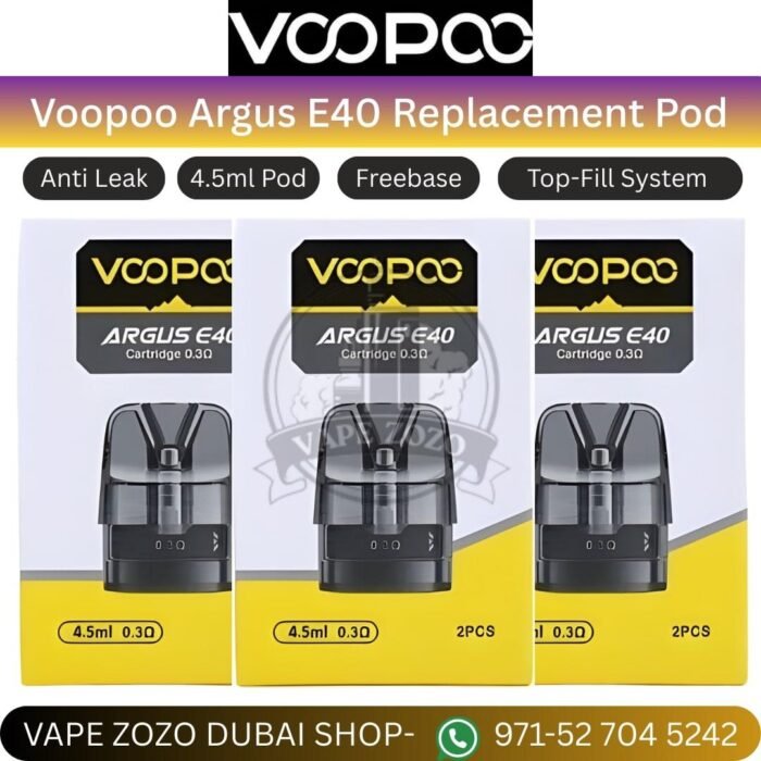 voopoo argus e40 replacement pod cartridge