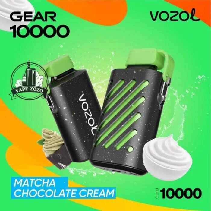 vozol gear 10000 puffs disposable vape in dubai matcha chocolate cream