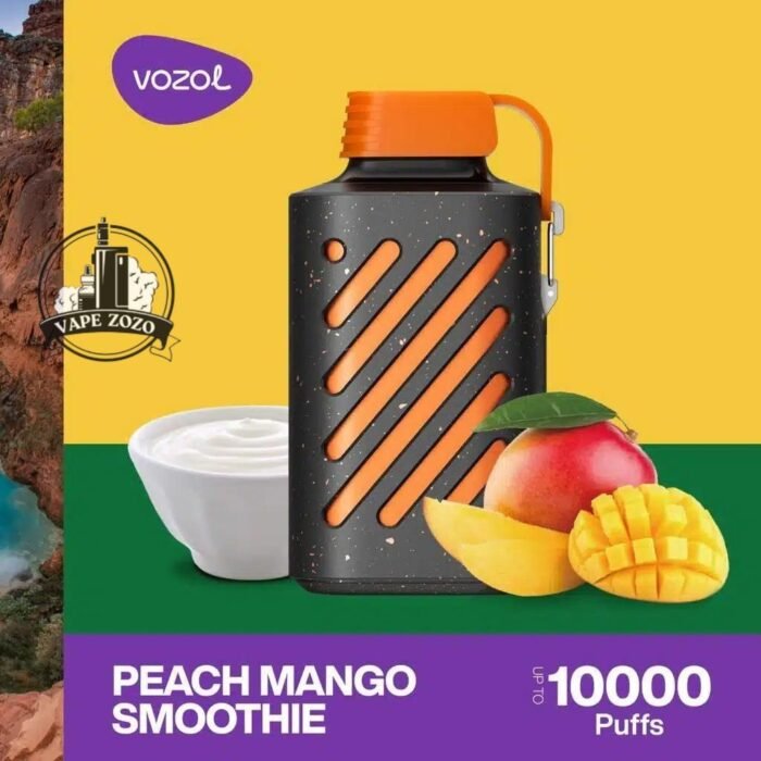 vozol gear 10000 puffs disposable vape in dubai peach mango smoothie