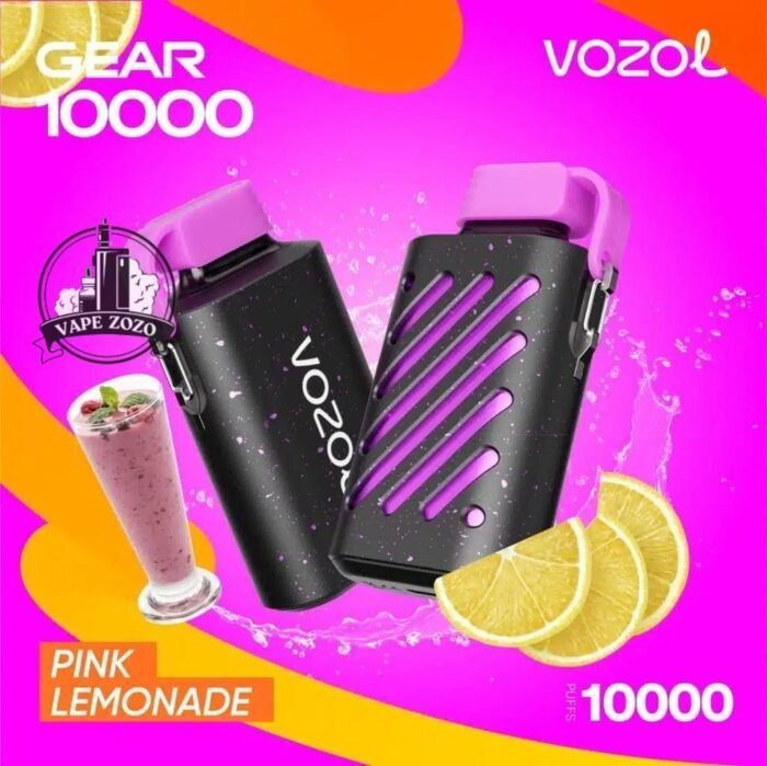vozol gear 10000 puffs disposable vape in dubai pink lemonade