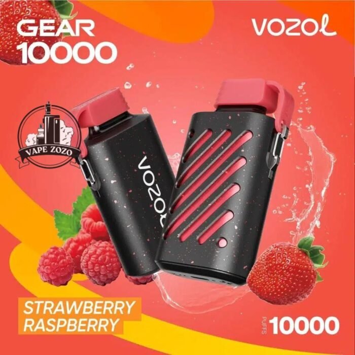 vozol gear 10000 puffs disposable vape in dubai strawberry raspberry