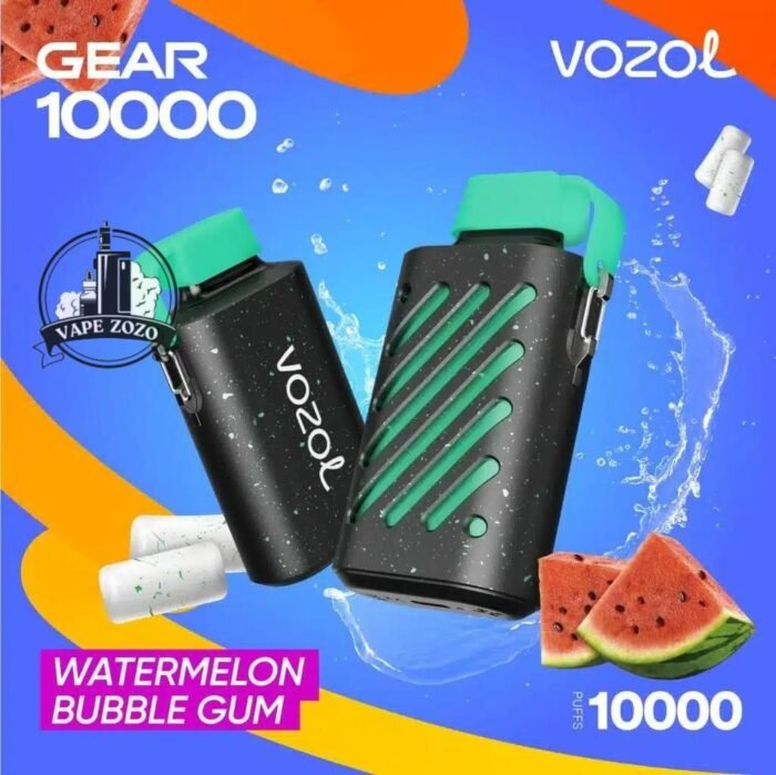 vozol gear 10000 puffs disposable vape in dubai watermelon bubblegum