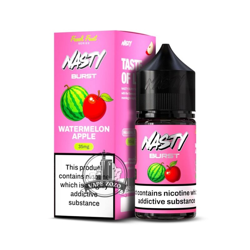 Nasty Burst Salt E liquid Watermelon Apple