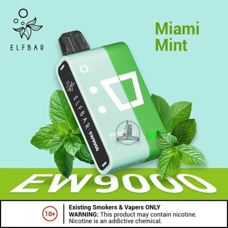 elf bar ew9000 miami mint