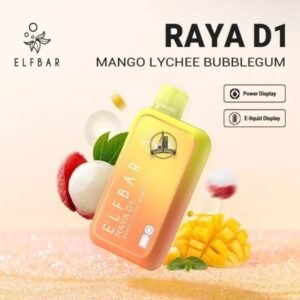 elfbar raya d1 13000puffs mango lychee bubblegum