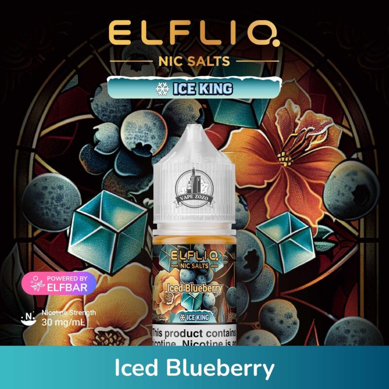 elfliq ice king 30mg iced blueberry