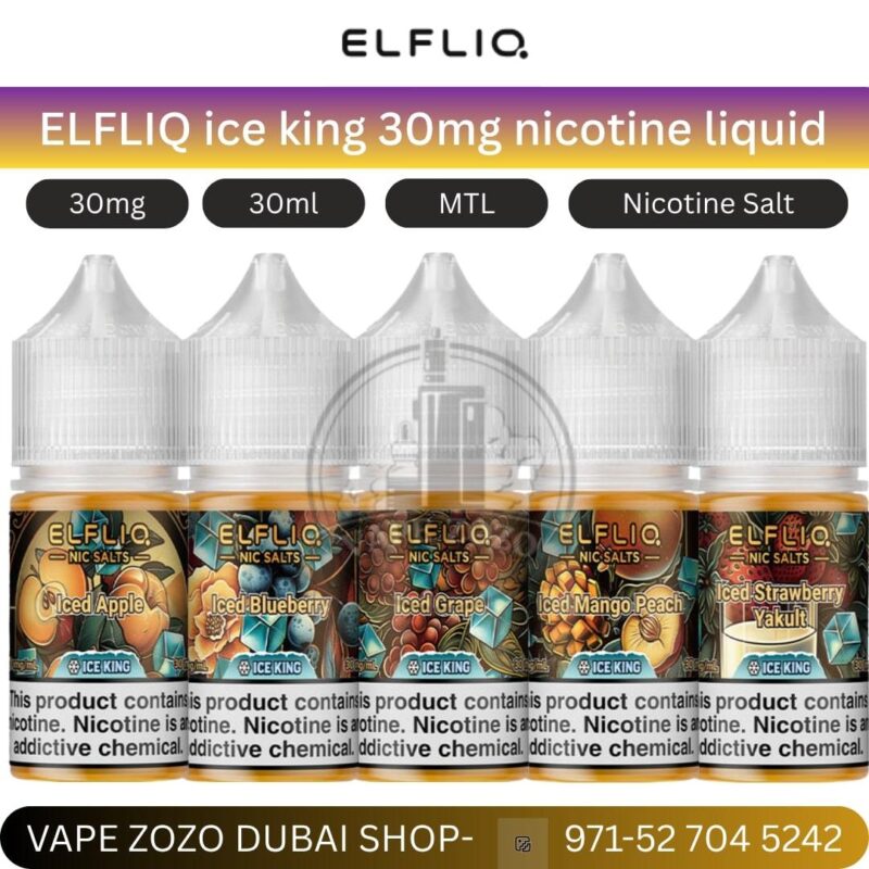 Elfliq Ice King 30mg Nicotine Liquid In Dubai