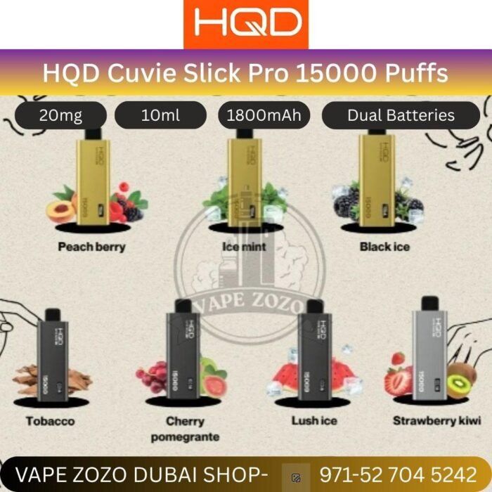 hqd cuvie slick pro 15000 puffs in the uae