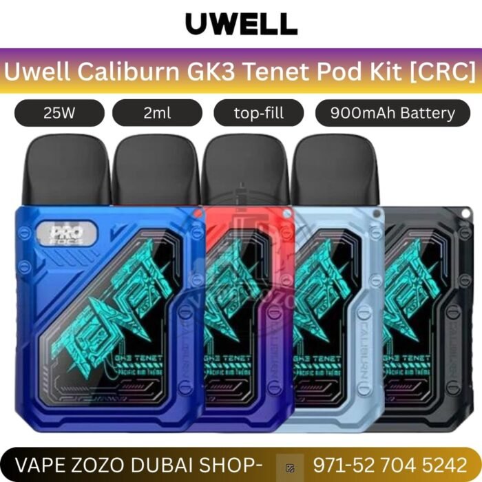 uwell caliburn gk3 tenet pod kit crc