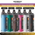 vaporesso armour gs vape kit 80w