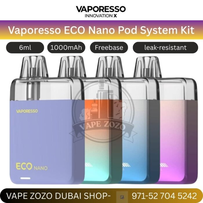 vaporesso eco nano pod system kit 6ml in uae