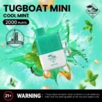 Tugboat Mini 2000 Puffs 2 Nicotine Disposable Vape in UAE Cool Mint