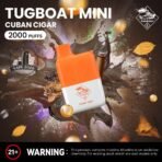 Tugboat Mini 2000 Puffs 2 Nicotine Disposable Vape in UAE Cuban Cigar
