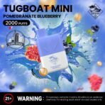 Tugboat Mini 2000 Puffs 2 Nicotine Disposable Vape in UAE Pomegranate Blueberry