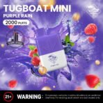 Tugboat Mini 2000 Puffs 2 Nicotine Disposable Vape in UAE Purpple Rain
