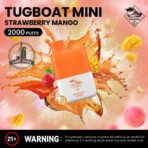 Tugboat Mini 2000 Puffs 2 Nicotine Disposable Vape in UAE Strawberry Mango