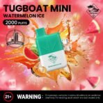 Tugboat Mini 2000 Puffs 2 Nicotine Disposable Vape in UAE Watermelon ice