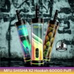 mfu shisha x2 hookah 60000 puff disposable vape in dubai