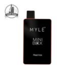 myle mini box 1500 puffs peach ice