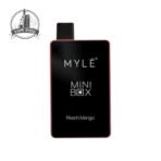 myle mini box 1500 puffs peach mango