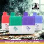 Tugboat Mini 2000 Puffs 20mg Nicotine None Rechargeable