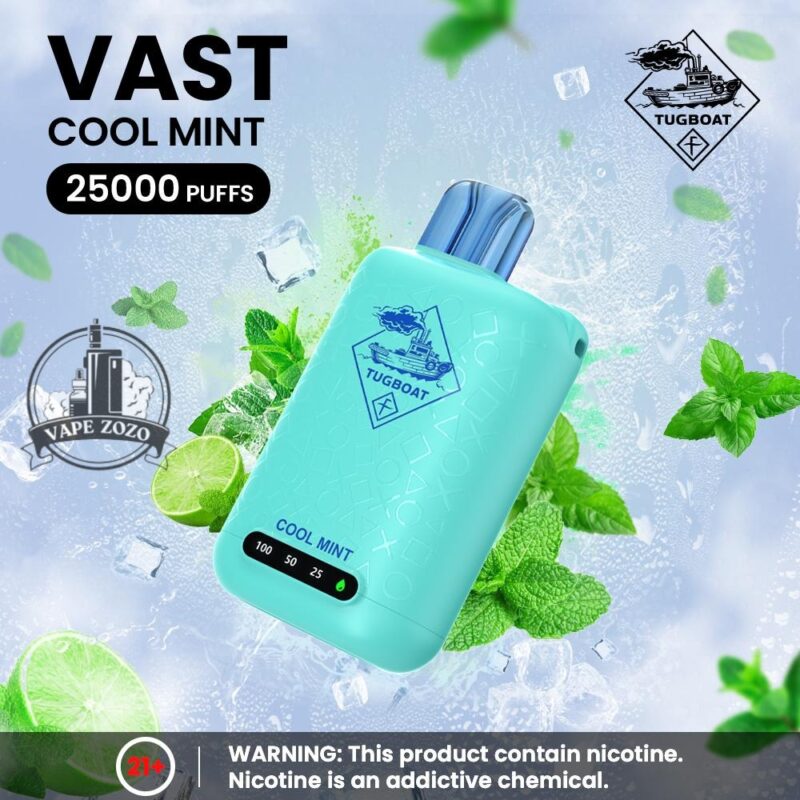 tugboat vast 25k 50mg cool mint