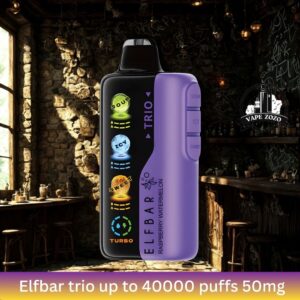 Elfbar Trio Up To 40000 Puffs 50mg Nicotine 4 Mesh Coil Disposable Vape
