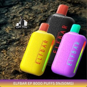 Elfbar Ep 8000 Puffs 550mg None Rechargeable Disposable Vape