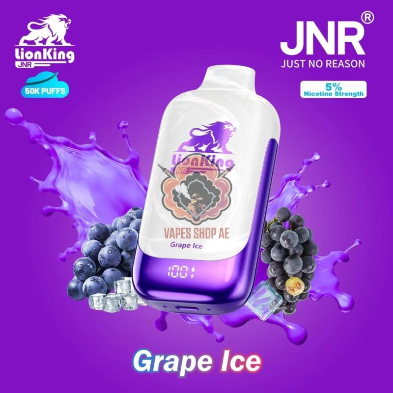 jnr lion king 50000 puffs 50mg nicotine grape ice 2