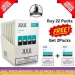 Juul Pods Menthol 3% 22 Packs | Get 2 Packs Free