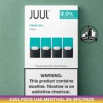 juul pods uae menthol 3 4pcpack