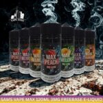 Sams Vape Max 120ml 3mg Freebase E Liquid In The Uae