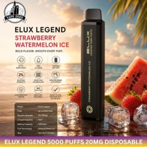 Elux Legend 5000 Puffs 20mg Disposable Vape In Uae