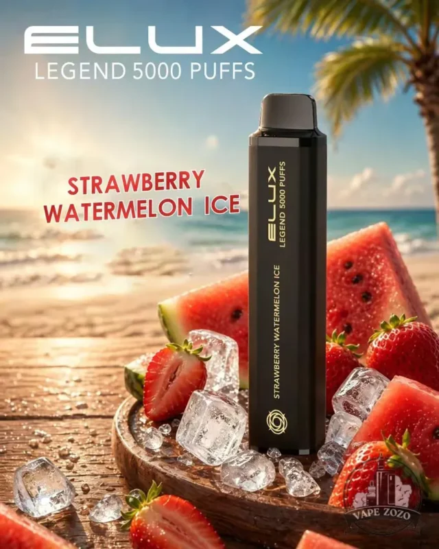 Elux Legend 5000 Puffs 50mg Disposable Vape In Uae Strawberry Watermleon Ice