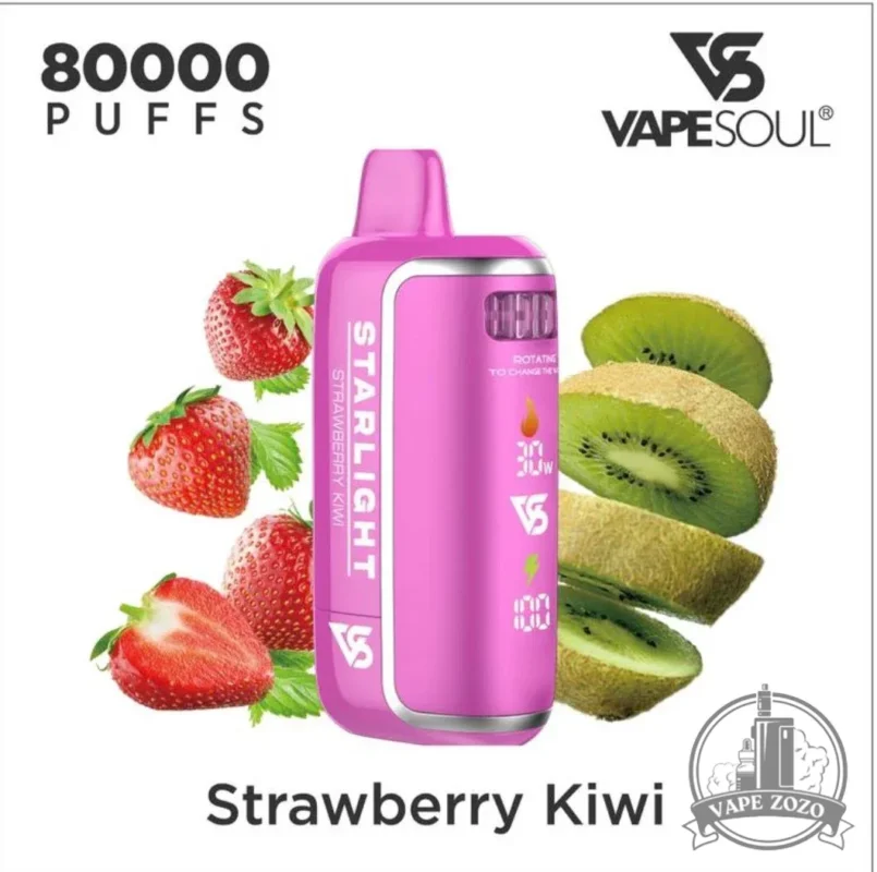 Vapesoul Starlight 80000 Puffs Disposable Vape Strawberry Kiwi