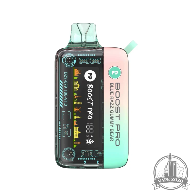 Pyne Pod Boost Pro 20000 Puffs 20mg Disposable Vape In Dubai Blue Razz Gummy Bear