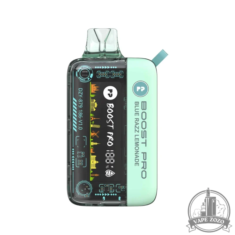 Pyne Pod Boost Pro 20000 Puffs 20mg Disposable Vape In Dubai Blue Razz Lemonade